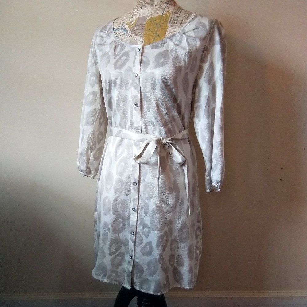 EXPRESS Leopard Print Midi Dress